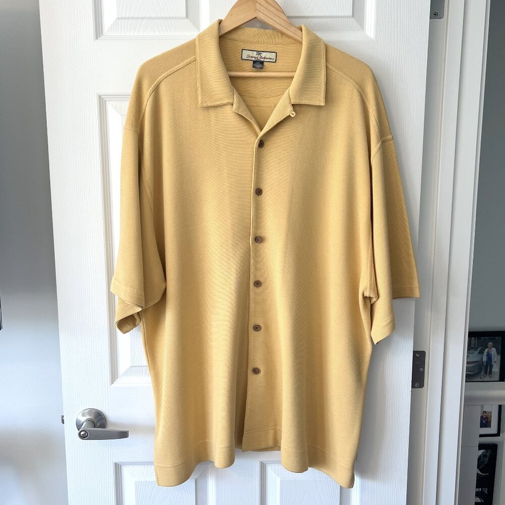 Tommy Bahama Weaved Short Sleeve Silk/Cotton Shirt!